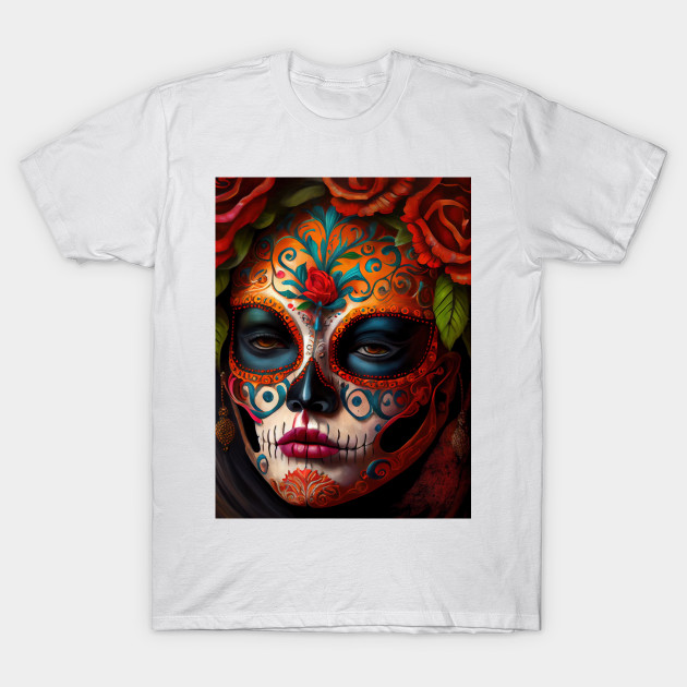 Day of the dead  - Women Mask Oil paint by ABART BY ALEXST 